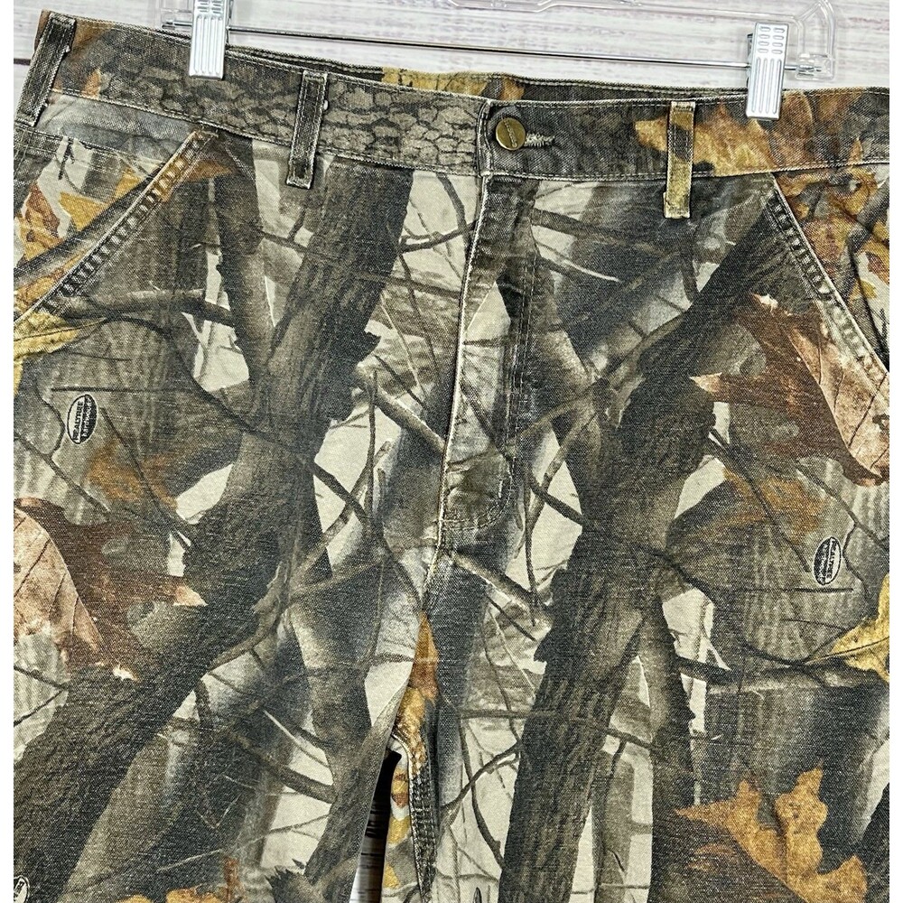 Vtg Carhartt RealTree Camo Pants Mens 36x30 Carpenter Dungaree B158 CMO Hunting